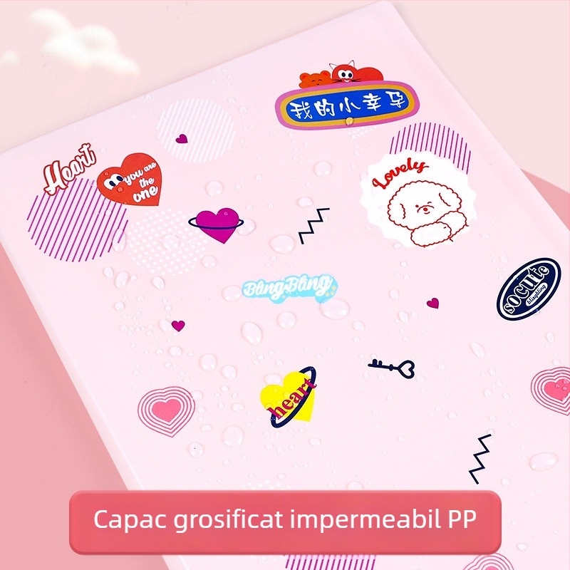 Folder A4 pentru controale prenatale, înregistrări de ecografie și documente despre sarcină, portabil