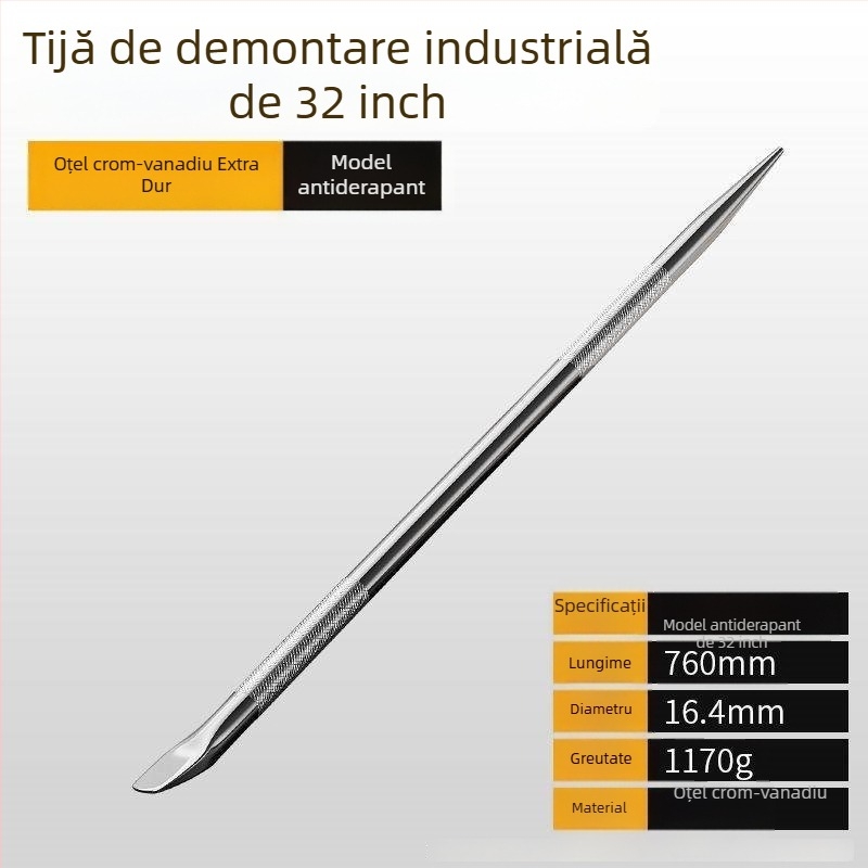 Pry Bar din oțel crom-vanadiu, duritate înaltă, pentru vehicule, strângător de cabluri pentru camion din oțel inoxidabil, unealtă de leveraj