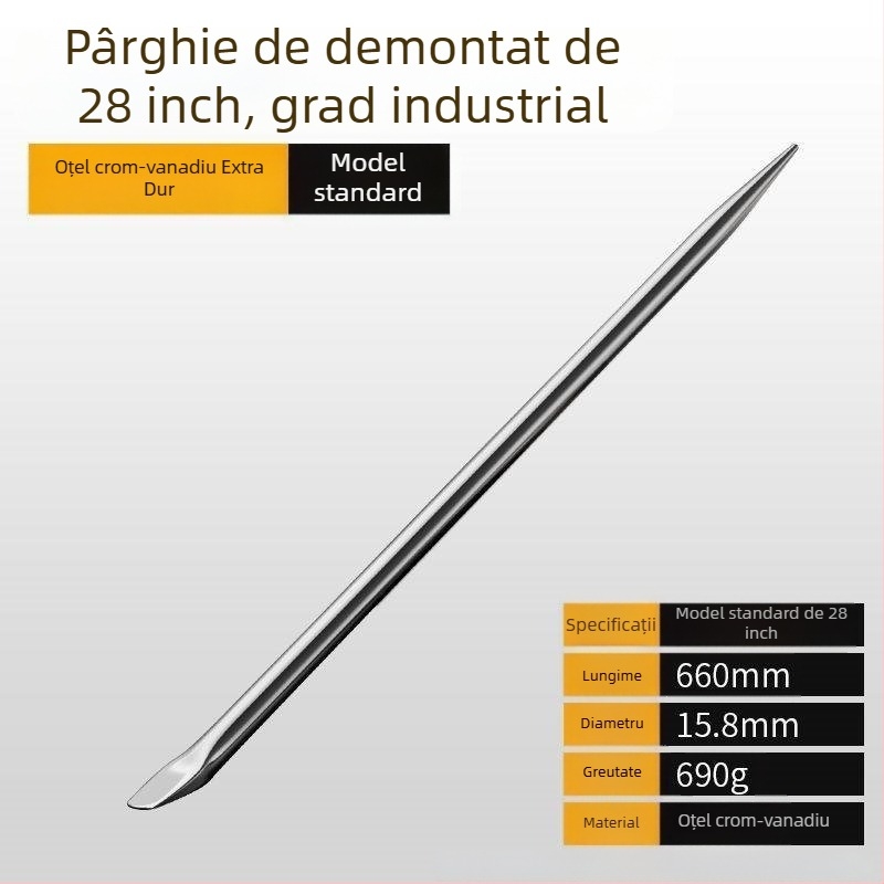 Pry Bar din oțel crom-vanadiu, duritate înaltă, pentru vehicule, strângător de cabluri pentru camion din oțel inoxidabil, unealtă de leveraj