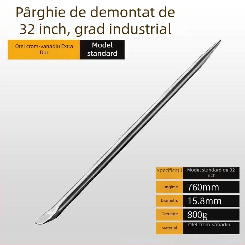 Pry Bar din oțel crom-vanadiu, duritate înaltă, pentru vehicule, strângător de cabluri pentru camion din oțel inoxidabil, unealtă de leveraj