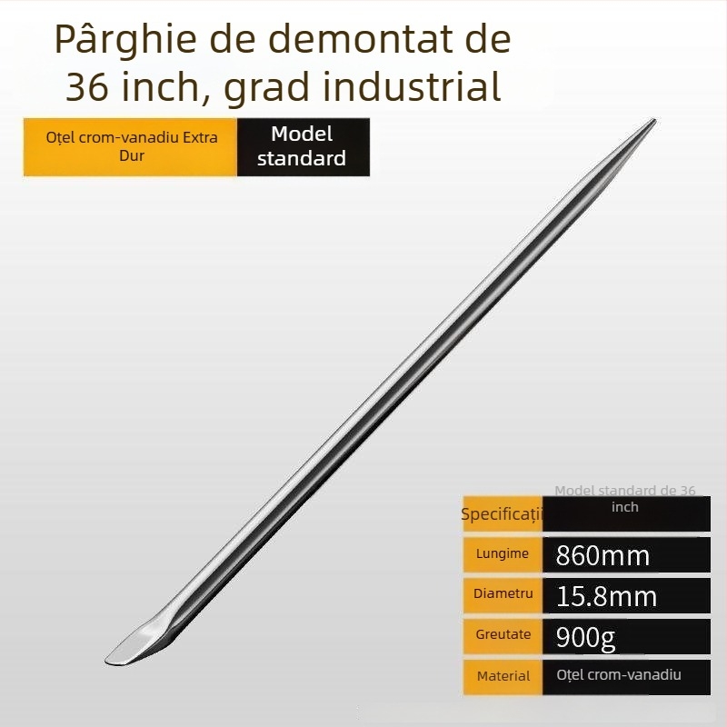 Pry Bar din oțel crom-vanadiu, duritate înaltă, pentru vehicule, strângător de cabluri pentru camion din oțel inoxidabil, unealtă de leveraj
