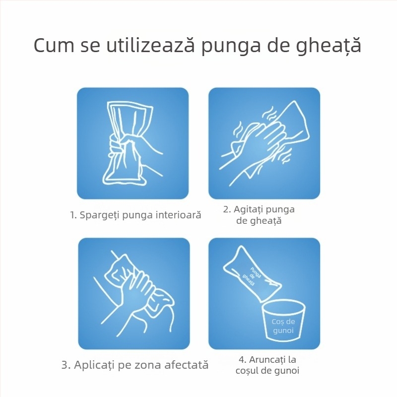 Pachet de gheață pentru sport, 120 g, răcire rapidă, terapie cu frig