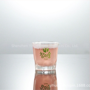 Pahar Soju în stil coreean, 65 ml, fără mâner, fără capac, imprimare logo, finisaj mat, șlefuire