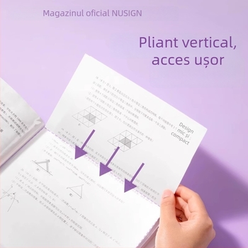 Deli NS518 Daylight Whisper dosar A4 cu buzunare transparente, mai multe niveluri, pentru fișe de examen