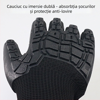 Mănuși TPE cu absorbție a șocurilor, pentru protecția muncii, rezistente la uzură, cu palmă antiderapantă