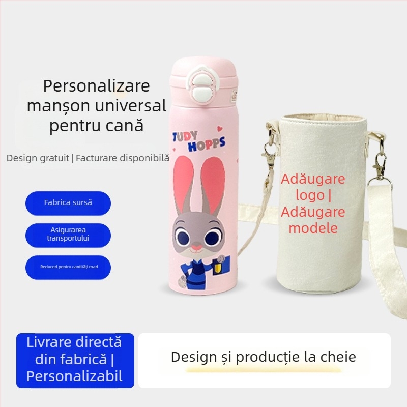 Husă universală pentru pahar din sticlă, husă portabilă pentru pahar, curea reglabilă pentru utilizare în aer liber