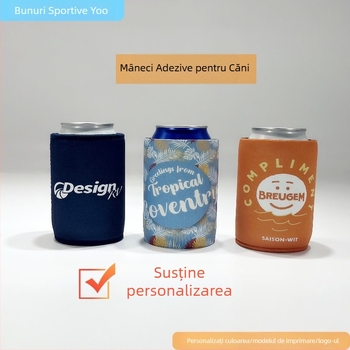 Manșon termoizolant din SBR pentru doze de bere și sticle de cola, rezistent la căderi, personalizabil