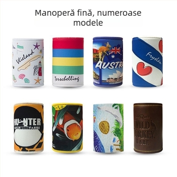Manșon personalizat din neopren pentru ceașcă, husă izolantă pentru doza de bere, cu logo imprimat