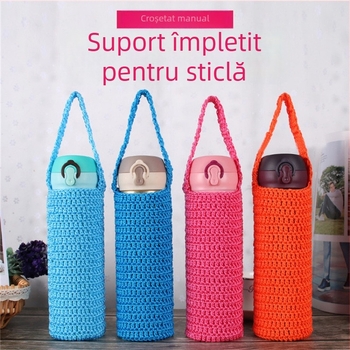 Husă de pahar croșetată la mână – protecție izolațională universală pentru pahare din sticlă și cești de ceai