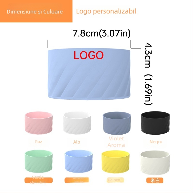 Husa de protecție din silicon pentru paharul cu apă Stanley, cilindric drept, antiderapant, izolație, pentru activități în aer liber, portabil, personalizabilă