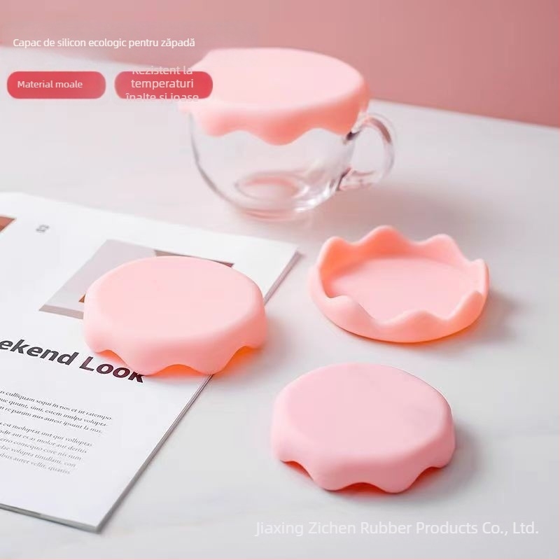 Capac de silicon alimentar pentru cană, design desen animat, etanșare anti-praf pentru apă, ceai sau cafea — personalizare