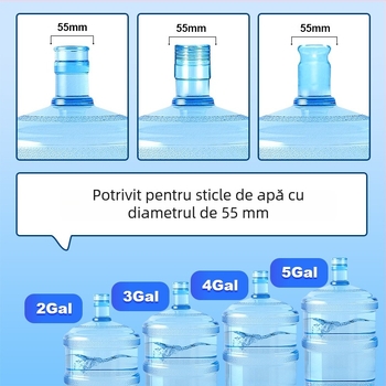 Capac din silicon alimentar pentru găleată, reutilizabil, capac pentru pahar pentru dozator de apă, etanș la praf
