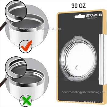 Cană auto cu capac cu pai, capac din plastic, 30oz/20oz, etanșare anti-scurgeri