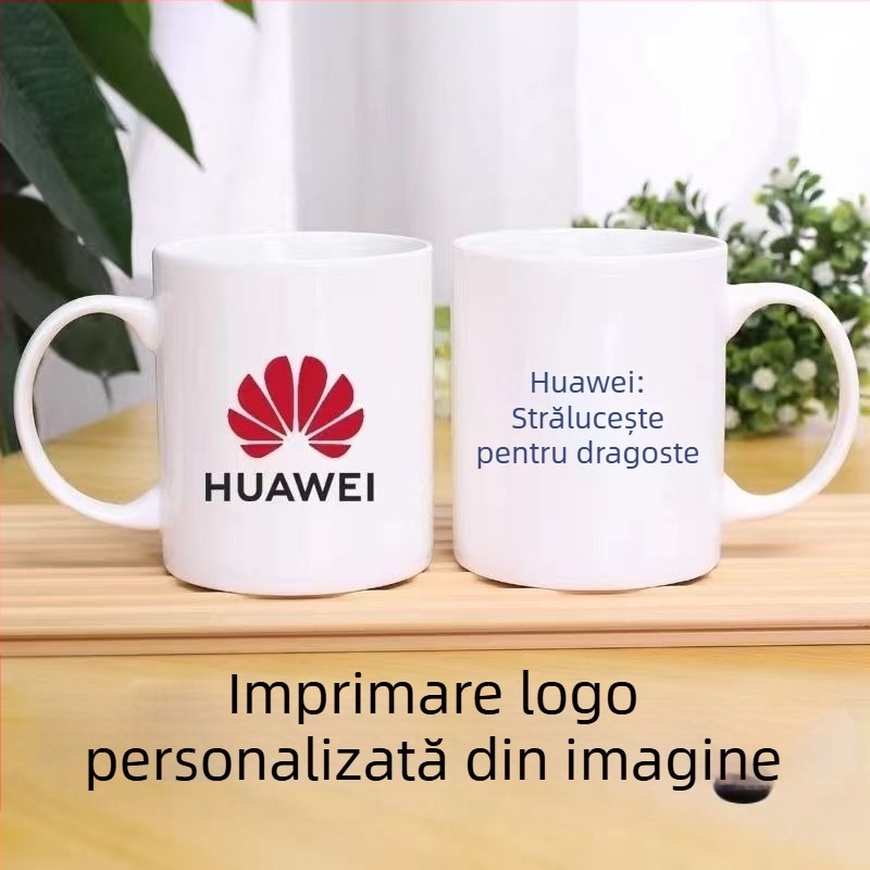 Ceașcă ceramică personalizabilă: imprimare logo, imagini și text, cadou de afaceri