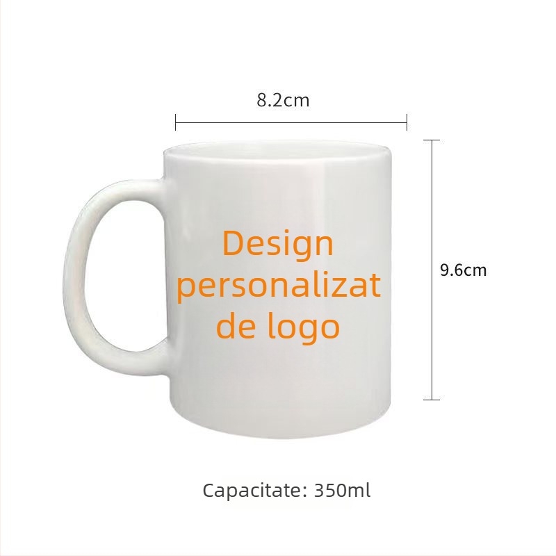 Ceașcă ceramică personalizabilă: imprimare logo, imagini și text, cadou de afaceri