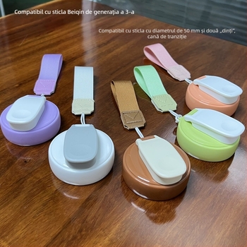 Beibei 3-a generație biberon cu gât lat: capac pentru băut direct, cană de învățare și adaptor pentru pai — set accesorii