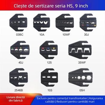 Clește pentru crimpare de 9 inchi, seria AP LY HS, accesorii pentru fălci și matrițe pentru crimpare la rece a terminalelor