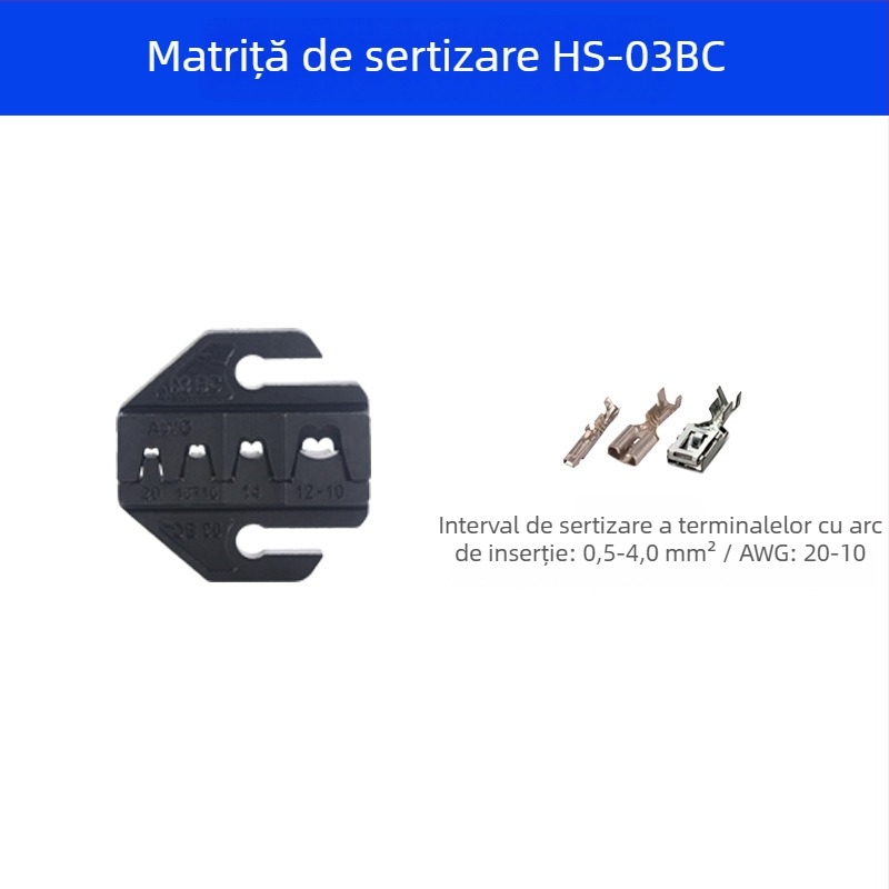 Clește pentru crimpare de 9 inchi, seria AP LY HS, accesorii pentru fălci și matrițe pentru crimpare la rece a terminalelor