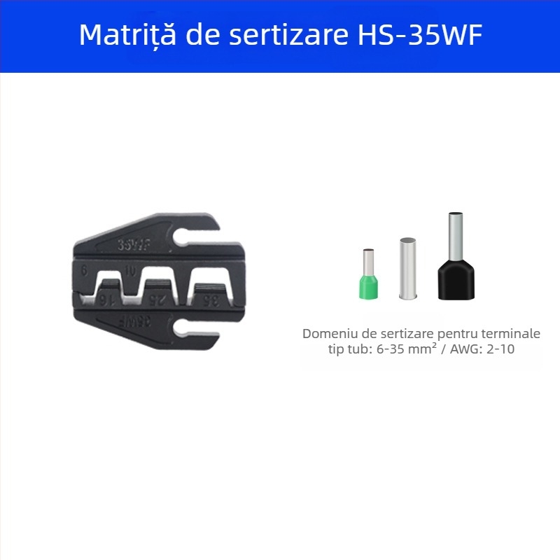 Clește pentru crimpare de 9 inchi, seria AP LY HS, accesorii pentru fălci și matrițe pentru crimpare la rece a terminalelor