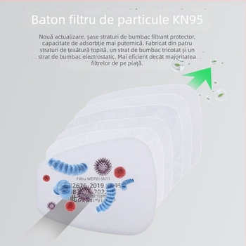 Mască de gaz cu filtru din bumbac 6011, pentru sudură, șlefuire, pulverizare chimică și protecție împotriva prafului și pesticidelor.