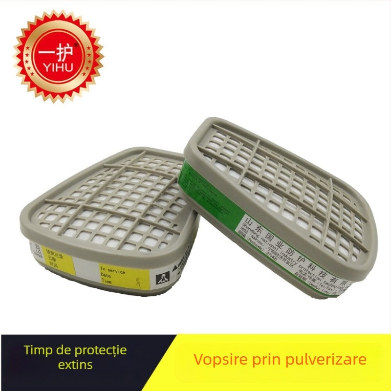 Mască de gaz cu filtru din cărbune activ, modelele 6001/6002/6004, compatibilă cu 6200
