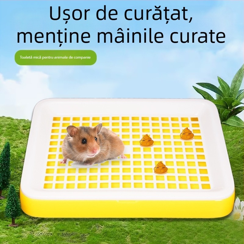 Toaletă multifuncțională extinsă pentru animale de companie mici, cu panou plat detașabil