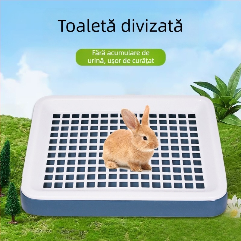 Toaletă multifuncțională extinsă pentru animale de companie mici, cu panou plat detașabil