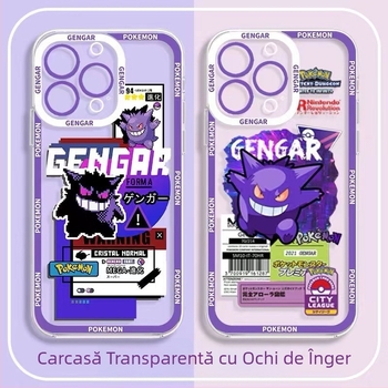 Husă TPU din seria desenelor cu Gengar pentru iPhone 13, 12, 11 Pro Max și XR