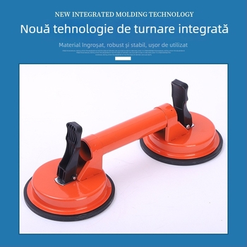 Ridicător cu ventuză dublă, cu gheare, pentru plăci ceramice, piatră, plăci de podea și sticlă