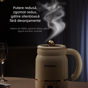 Ceșcă electrică termostatică personalizată pentru gătit și fierbere, complet automată, utilizare duală, capacitate sub 1 L, 500 W