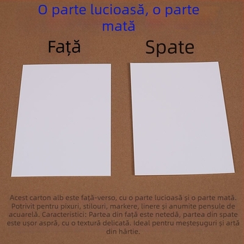 Cărți de felicitare cu cuvinte în engleză și carduri de alfabetizare cu Pinyin pentru copii, carton alb tare