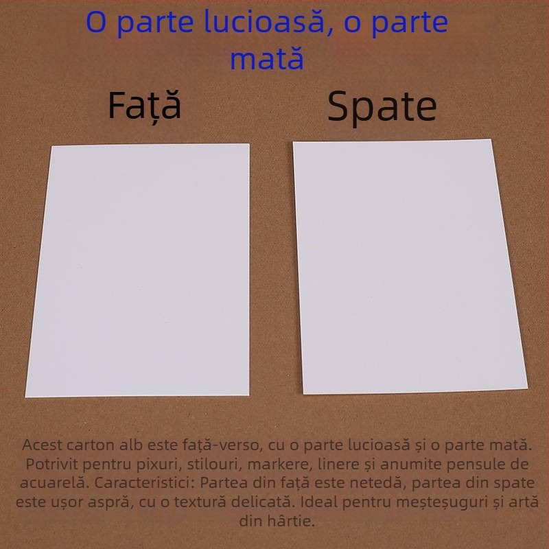 Cărți de felicitare cu cuvinte în engleză și carduri de alfabetizare cu Pinyin pentru copii, carton alb tare