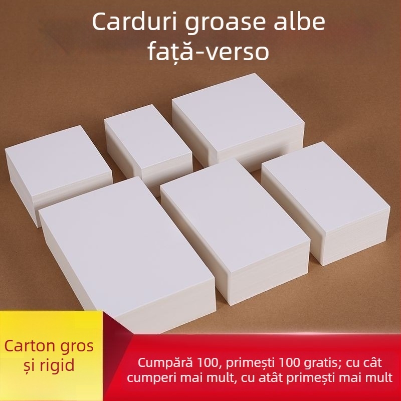 Cărți de felicitare cu cuvinte în engleză și carduri de alfabetizare cu Pinyin pentru copii, carton alb tare
