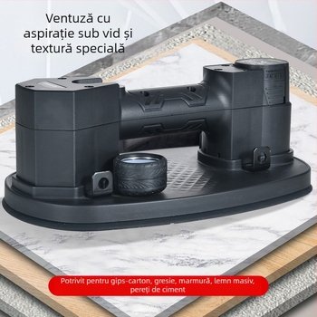 Longben cupă de vid alimentată cu baterie pentru manipularea sticlei, plăcilor și marmurilor – aspirație puternică, dimensiuni 300 × 180 mm