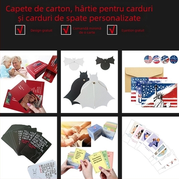 Carduri personalizate în engleză și rusă pentru imprimare transfrontală a cardurilor, jocuri de societate și jocuri de petrecere