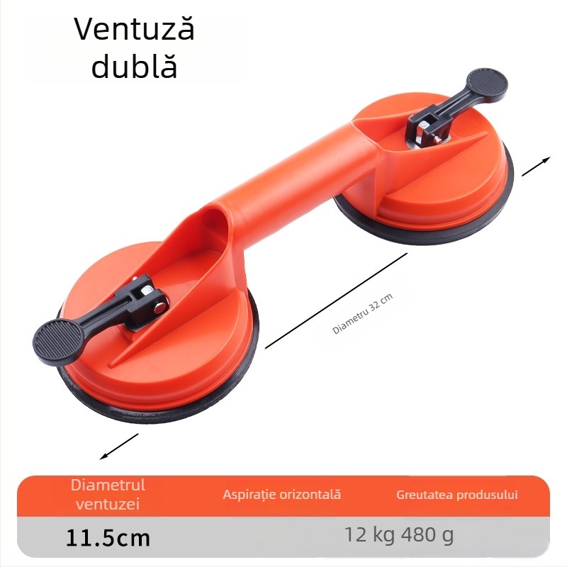 Unealtă integrată pentru demontarea și montarea panourilor din aluminiu pentru tavane, cu ventuză; ridicător puternic pentru montajul sticlei