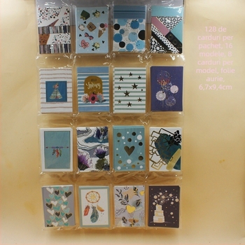 Card de felicitare pliabil universal, cu un model rafinat, mic card pentru cadouri creative și binecuvântări, card de mulțumire scris de mână