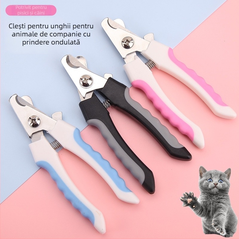 Clește mare pentru unghii de animale de companie din oțel inoxidabil, pentru câini și pisici