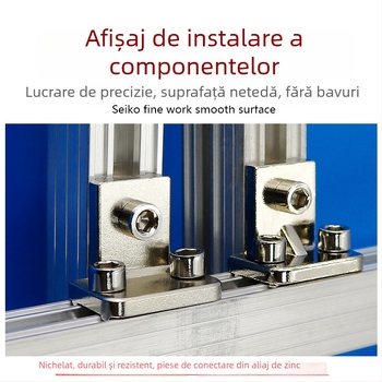 Bandă din aluminiu Tianxing cu canelare dublă 18×18; bandă din aluminiu 16×22 cu trei canale 18×25 pentru accesorii de ventuze