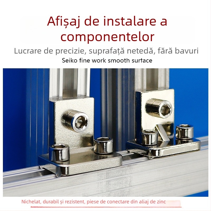 Bandă din aluminiu Tianxing cu canelare dublă 18×18; bandă din aluminiu 16×22 cu trei canale 18×25 pentru accesorii de ventuze