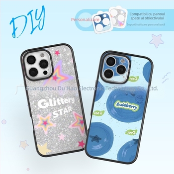 Husă magnetică pentru iPhone cu panou din spate interschimbabil, TPU transparent, pentru seria iPhone 12–16