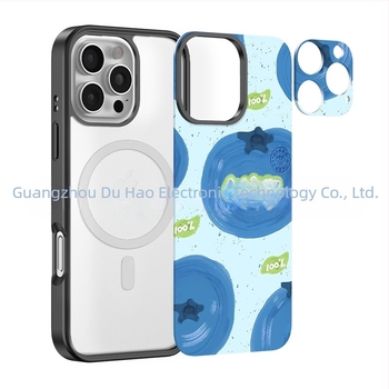 Husă magnetică pentru iPhone cu panou din spate interschimbabil, TPU transparent, pentru seria iPhone 12–16