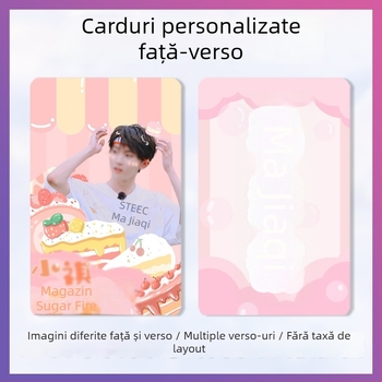 Carduri pentru album de idol, cu două fețe — imprimare DIY, în stil Polaroid