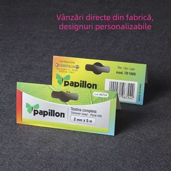 Carduri pliabile, imprimate color pe carton alb de 350 g, personalizate pentru antete de card în diverse industrii