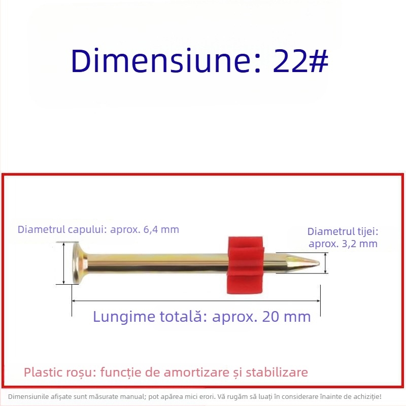 Set cuie cu înaltă rezistență: cuie pentru pereți, cuie pentru prinderea tablourilor, cuie pentru reclame, cuie pentru ciment, 62 mm pentru pistol cu aer