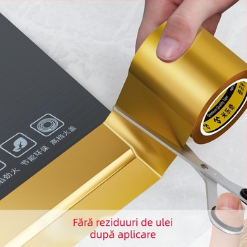 Mileqi bandă cu bază din material textil, impermeabilă și rezistentă la ulei, cu două fețe, durabilă pentru bucătărie și baie, împotriva mucegaiului, bandă pentru etanșarea rosturilor
