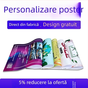 Instrucțiuni personalizate pentru produse și imprimare broșuri cu trei și patru panouri