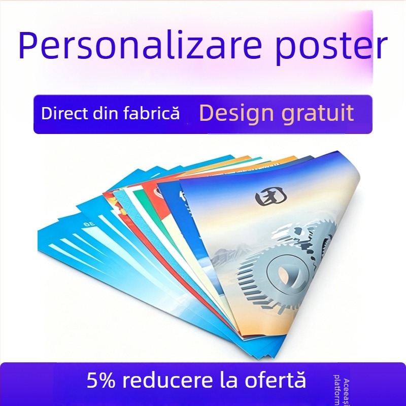 Instrucțiuni personalizate pentru produse și imprimare broșuri cu trei și patru panouri