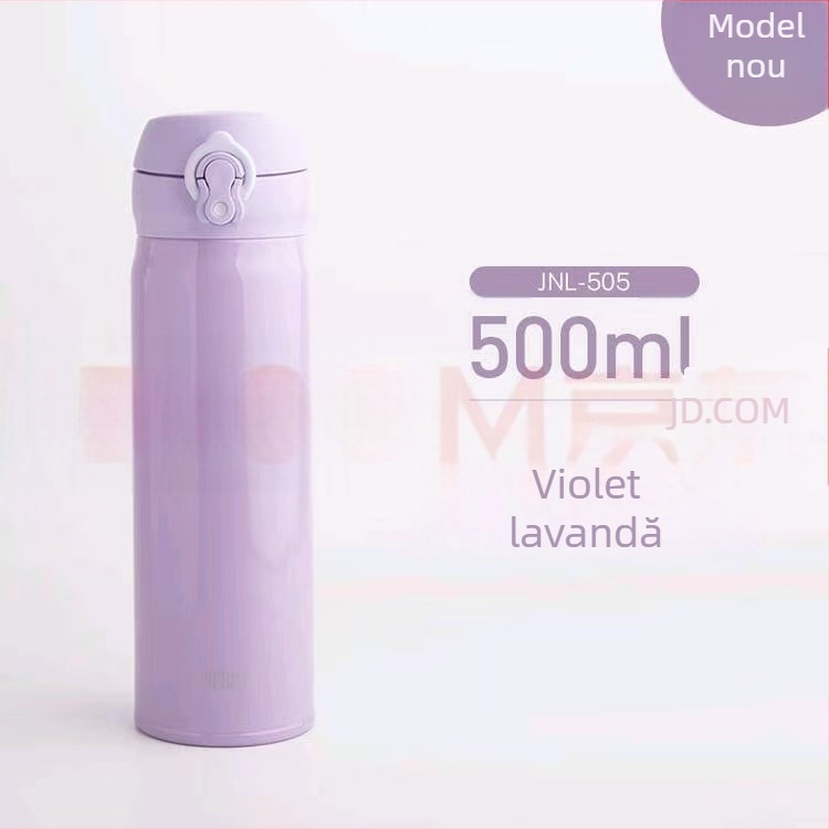 Cana izolată din oțel inoxidabil, portabilă, serie de cinci culori, model JNL-505