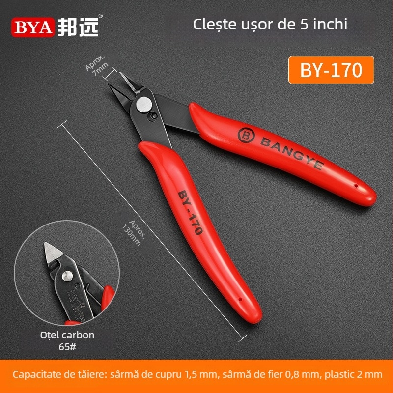 Bangye 170/170II clește diagonal pentru electronice, clește de tăiere pentru modele